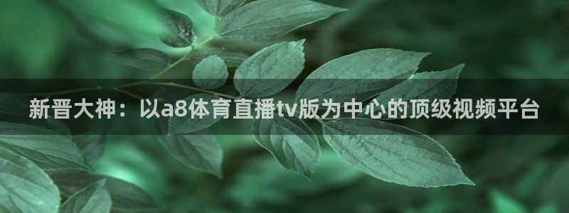 新晋大神：以a8体育直播tv版为中心的顶级视频平台
